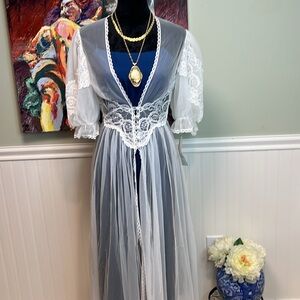 💗 ROMANCE ENSEMBLE 4 items- Vintage Lingerie, Ann Taylor Dress, 2 Gold Necklaces